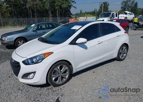 2013 Hyundai Elantra Gt Base W/Blue из США, поврежденный, VIN KMHD35LE9DU141561